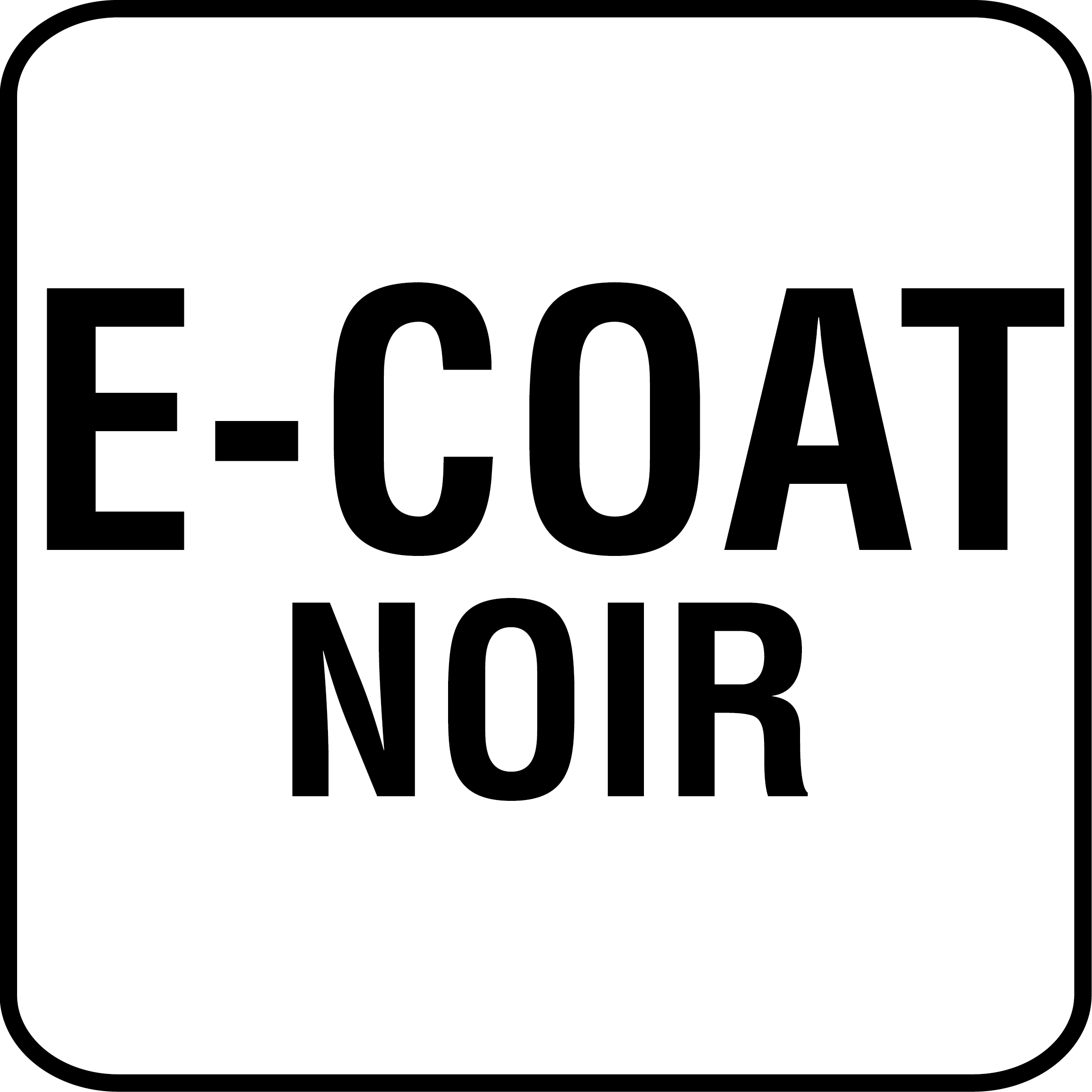 Black finish