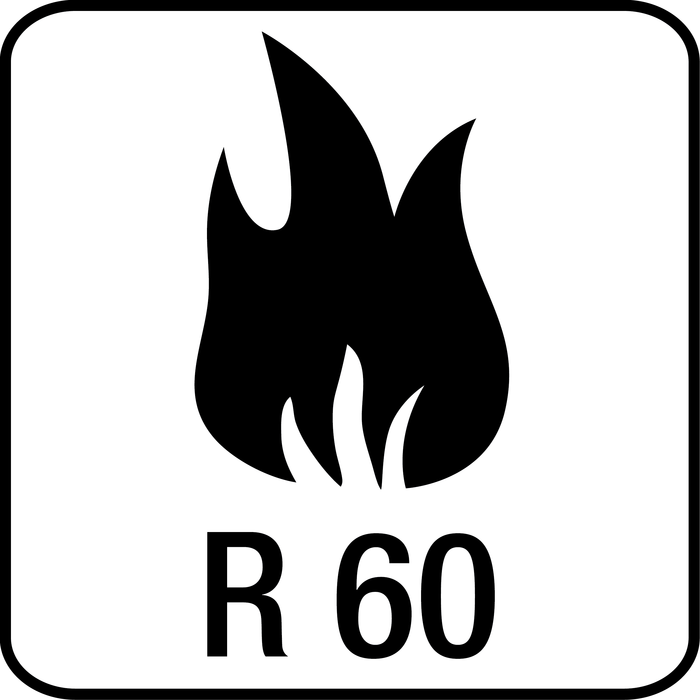 Fire resistance R 60