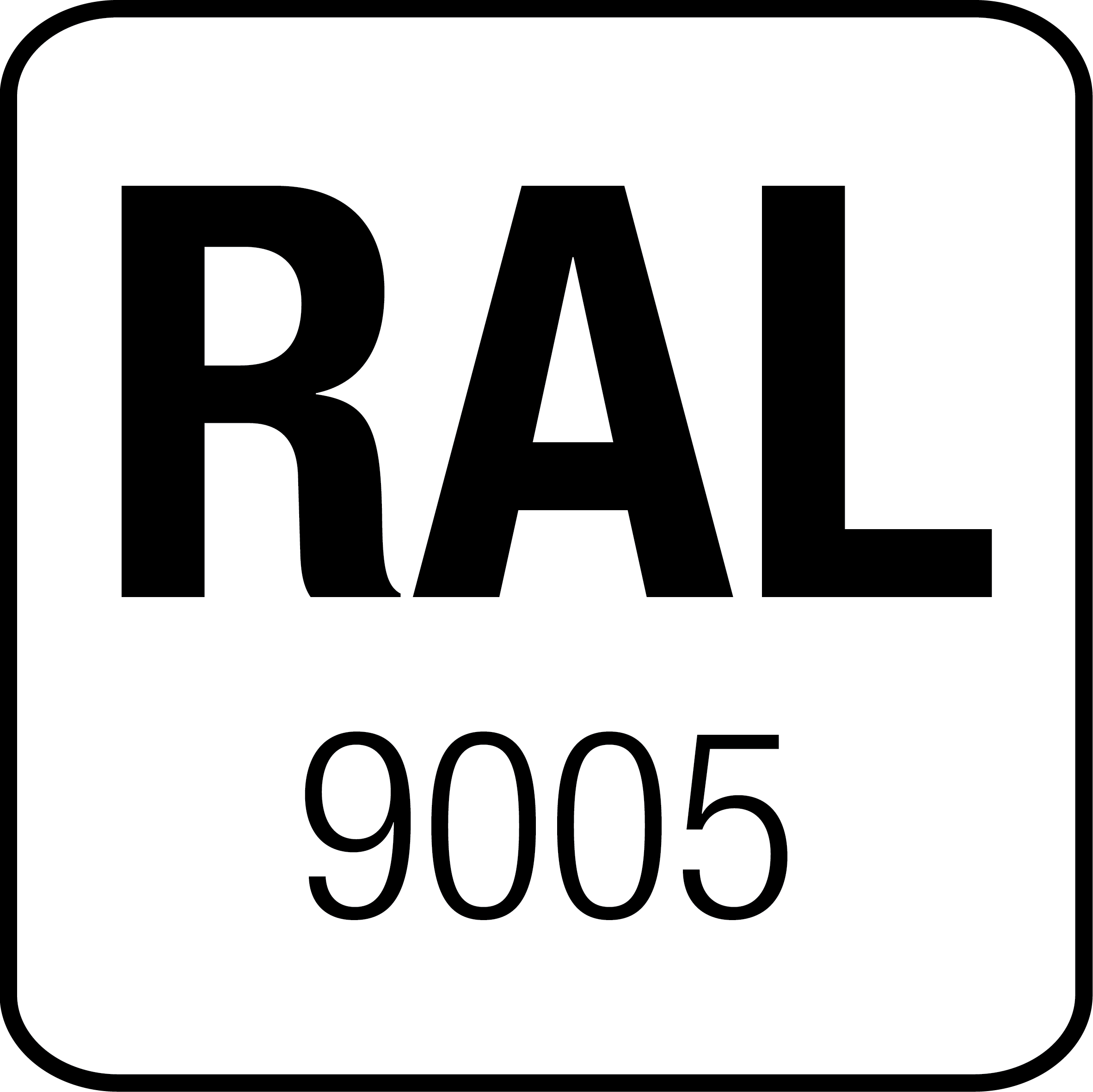 Acier RAL 9005