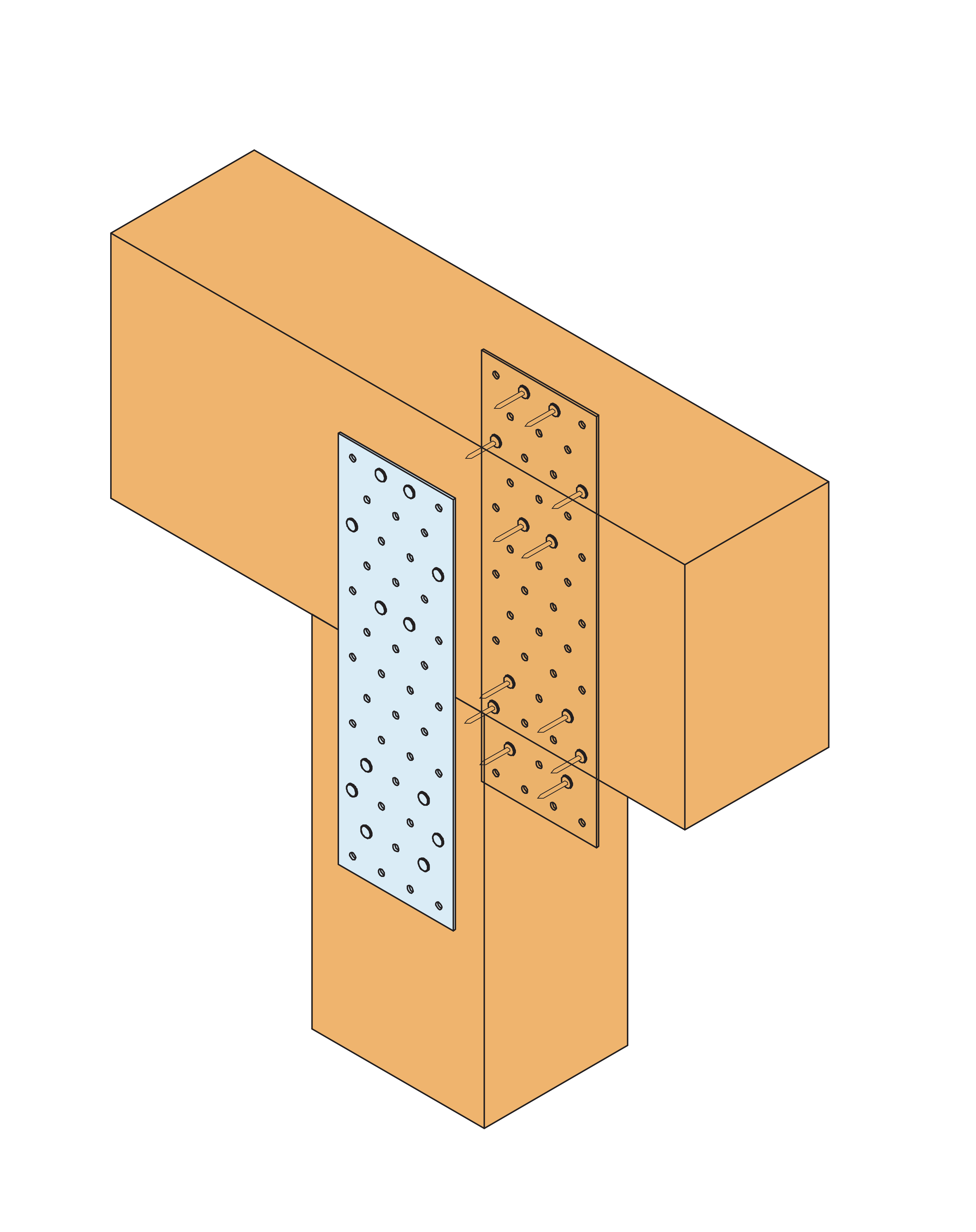 SIMPSON STRONG-TIE - Plaque perforée NP20 60/160cm 2mm