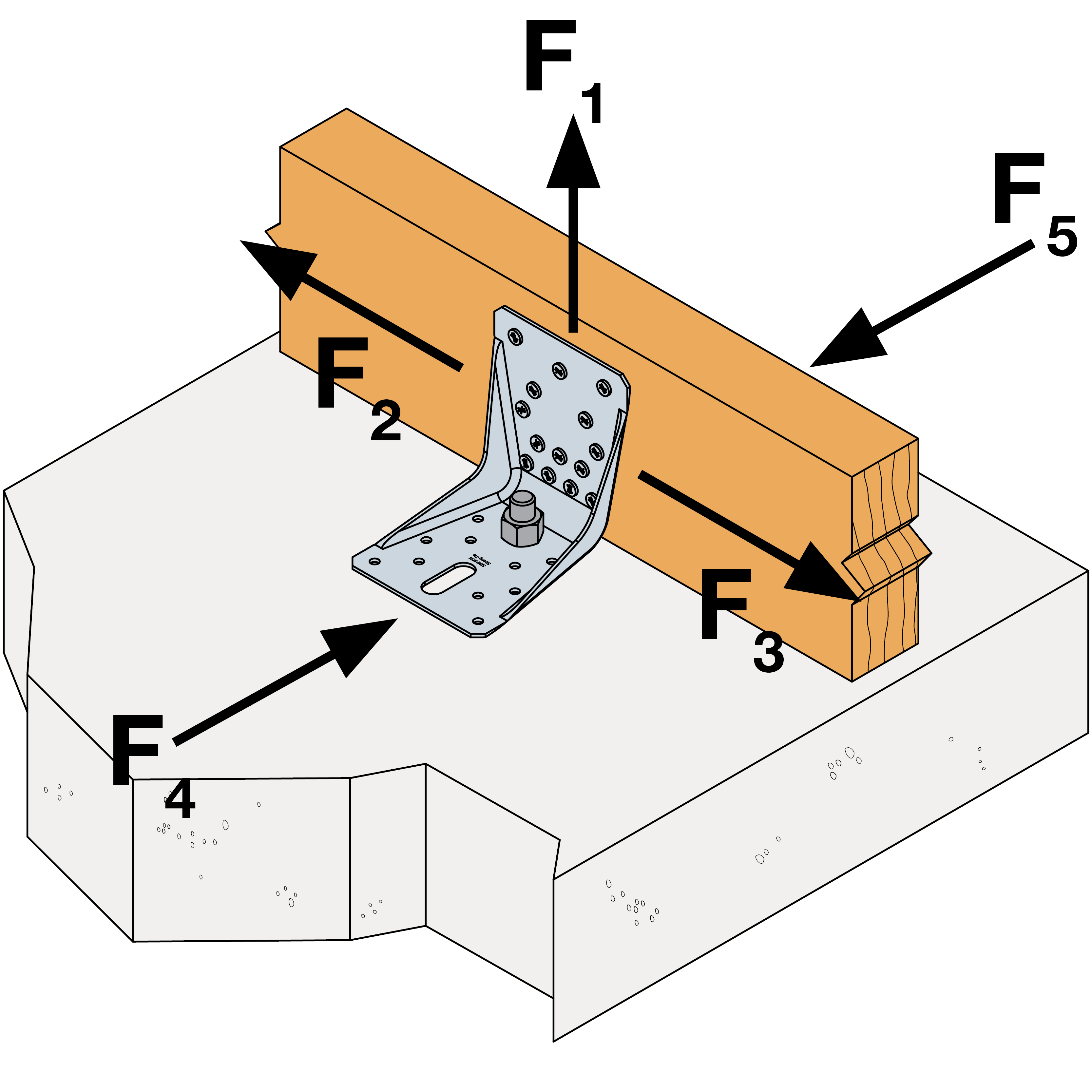 Reinforced Angle Bracket AKR Simpson StrongTie