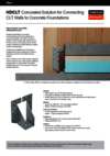HDCLT Concealed Connecting for CLT Walls to Concrete