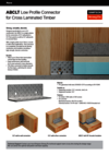 Low Profile Connector for Cross Laminated Timber
