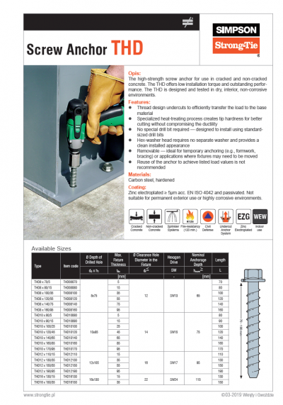 THD Screw Anchor